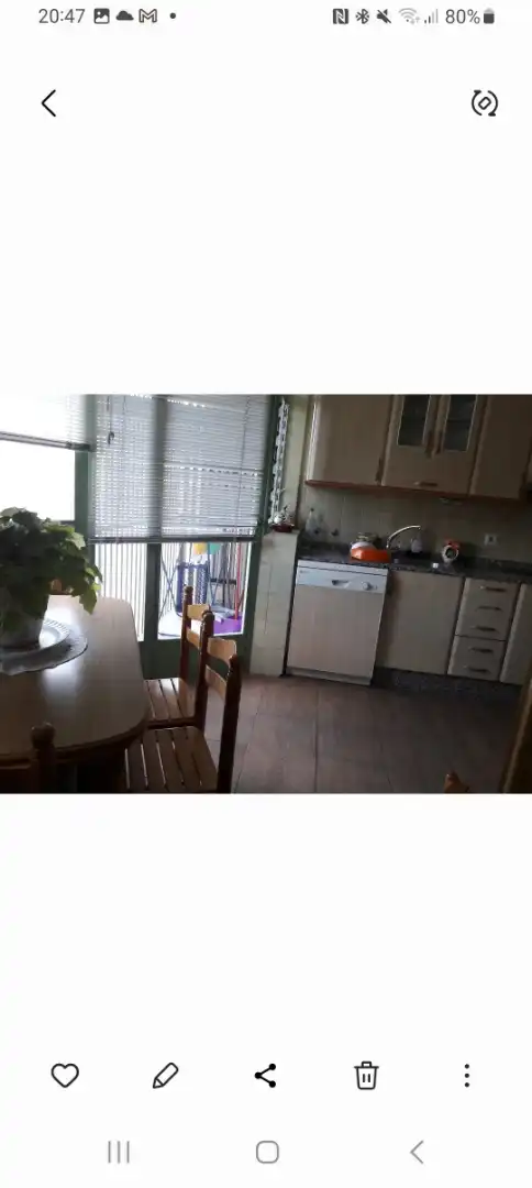 Cocina de Piso de alquiler en Ponferrada con Calefacción, Parquet y Amueblado
