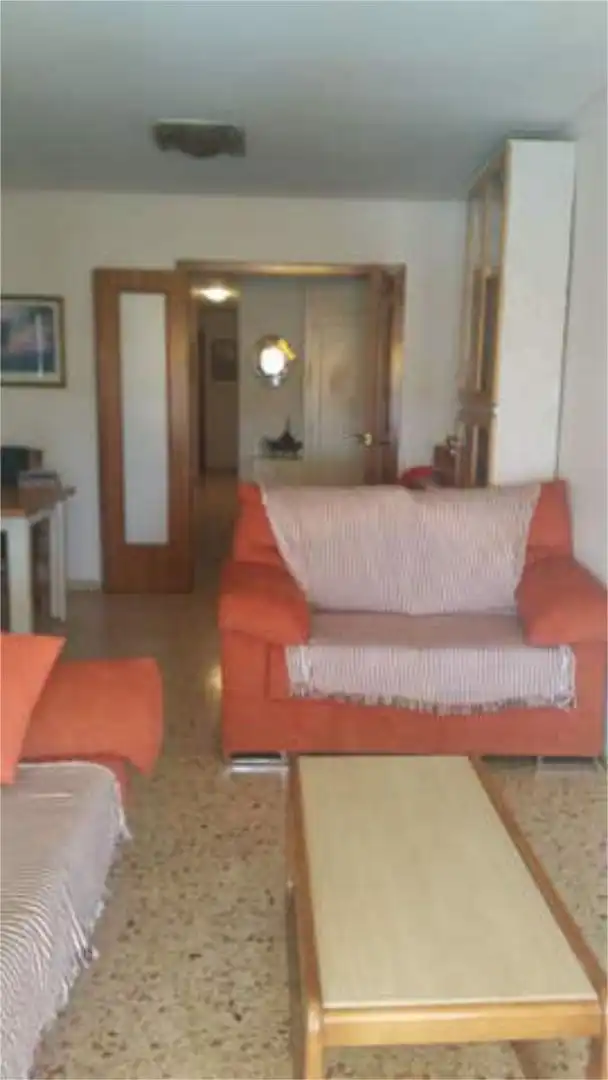 Sala de estar de Piso de alquiler en Gandia con Jardín privado, Terraza y Piscina