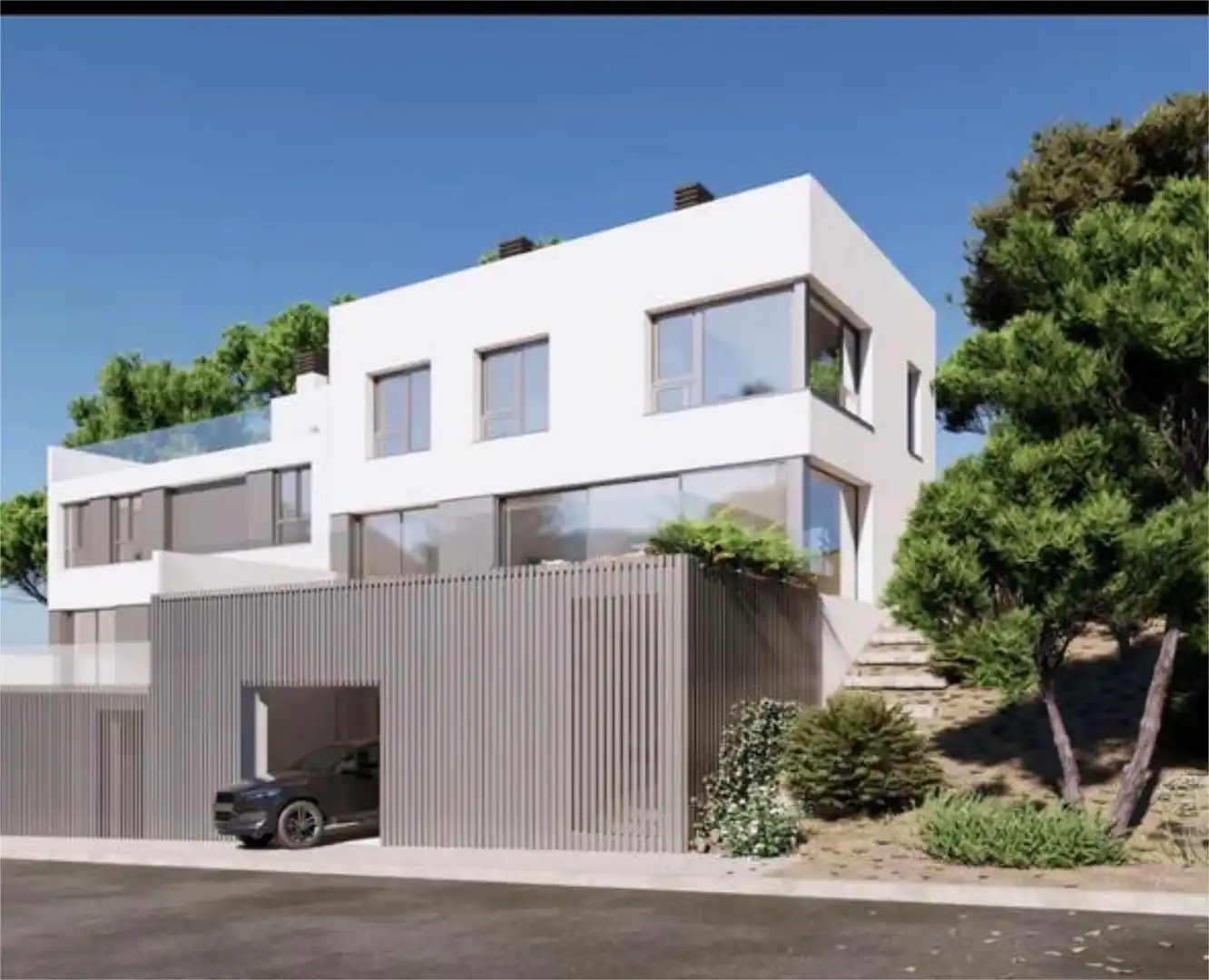 Casa o chalet en venta en Finestrelles Vista exterior de Casa o chalet en venta en Esplugues de Llobregat con Calefacción, Jardín privado y Terraza
