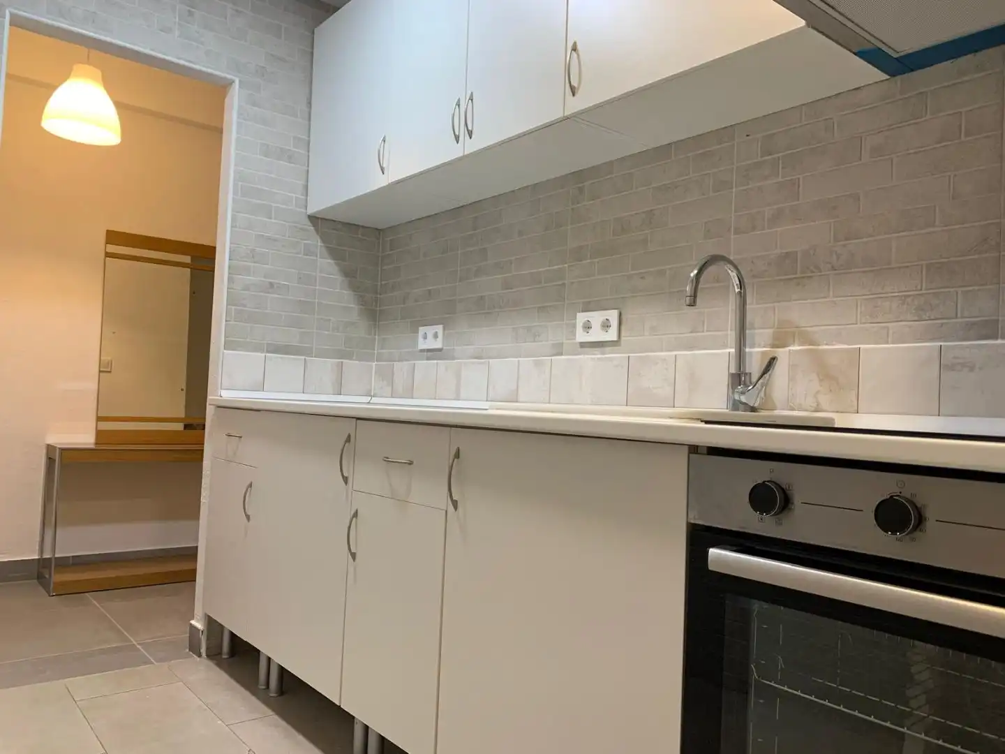 Cocina de Piso de alquiler en Málaga con Terraza y Amueblado