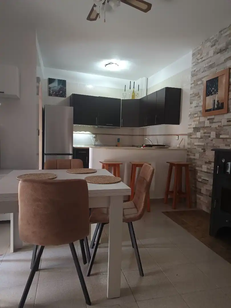 Cocina de Dúplex de alquiler en La Iruela con Aire acondicionado, Piscina y Amueblado