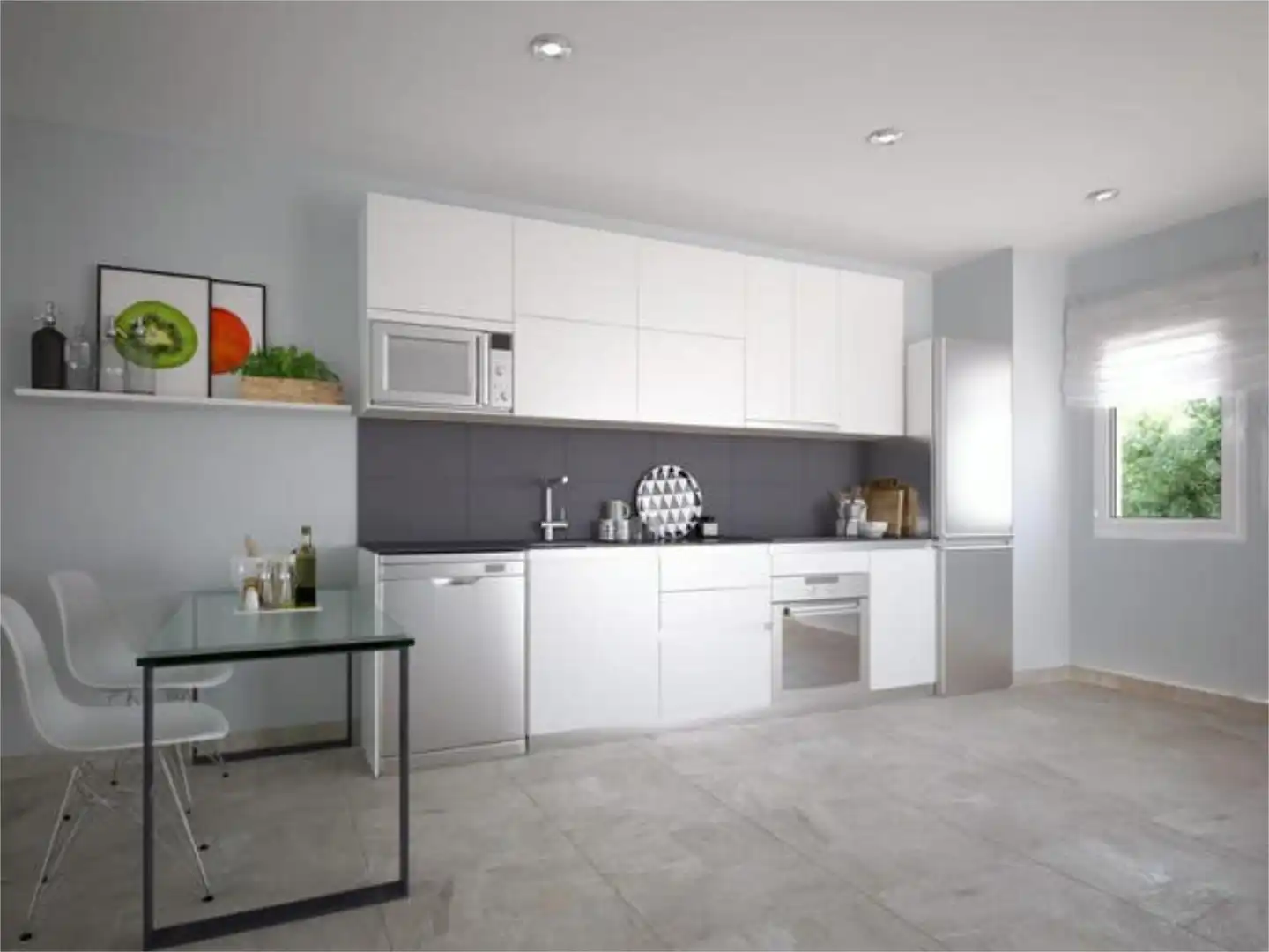 Piso en venta en San Luis Cocina de Piso en venta en Almería con Calefacción, Jardín privado y Terraza