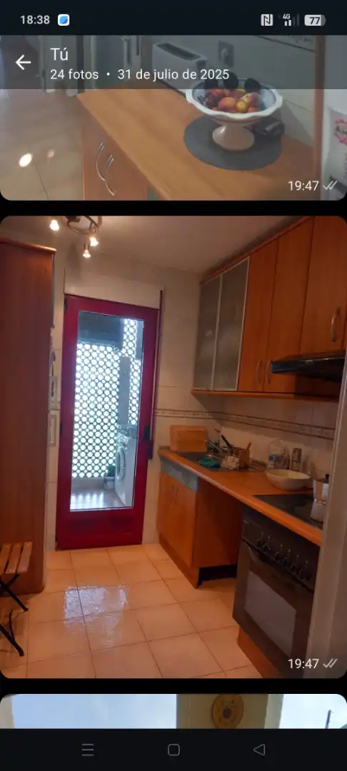 Piso de alquiler en Avenida Julietta Orbaiceta, 29, Playa Honda - Playa Paraíso Cocina de Piso de alquiler en Cartagena con Terraza, Piscina y Amueblado