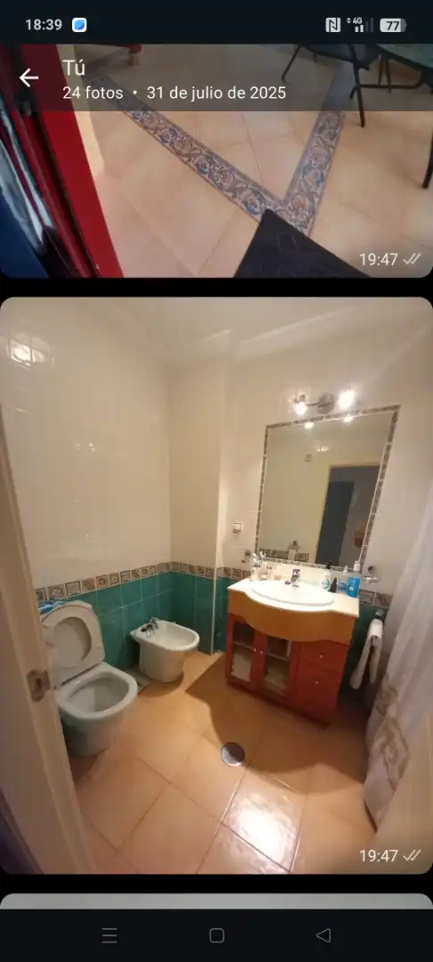 Piso de alquiler en Avenida Julietta Orbaiceta, 29, Playa Honda - Playa Paraíso Baño de Piso de alquiler en Cartagena con Terraza, Piscina y Amueblado