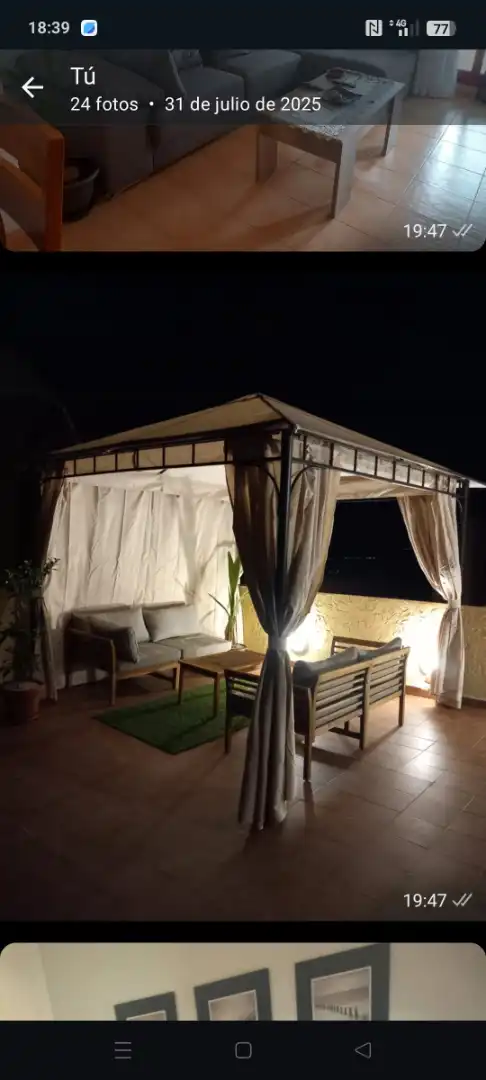 Piso de alquiler en Avenida Julietta Orbaiceta, 29, Playa Honda - Playa Paraíso Terraza de Piso de alquiler en Cartagena con Terraza, Piscina y Amueblado