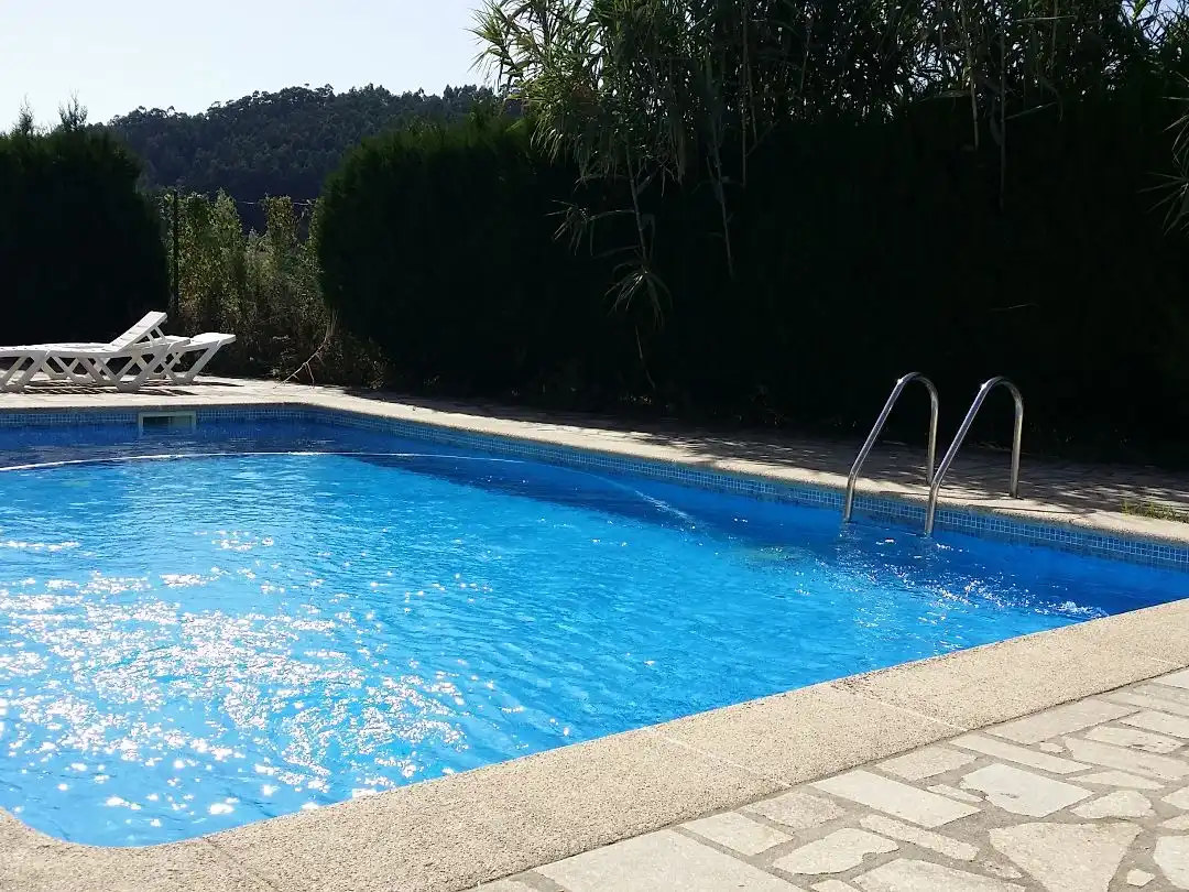 Swimming pool of Flat for rent in Marín  with Heating, Parquet flooring and Storage room