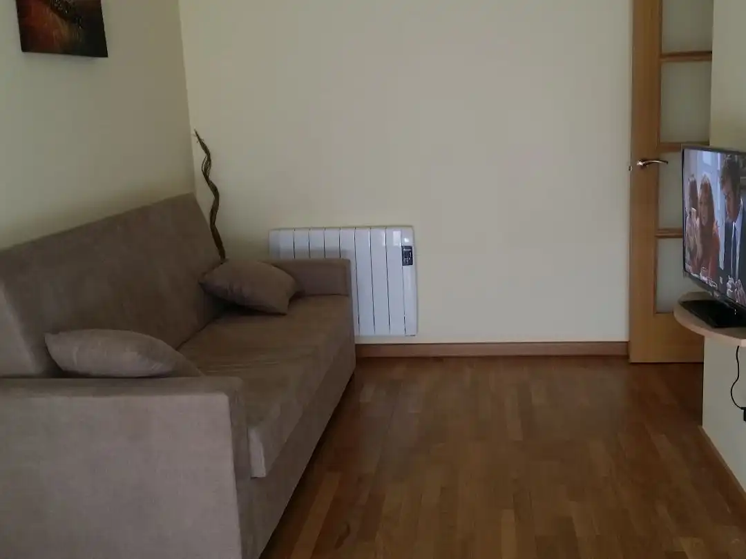 Living room of Flat for rent in Marín  with Heating, Parquet flooring and Storage room