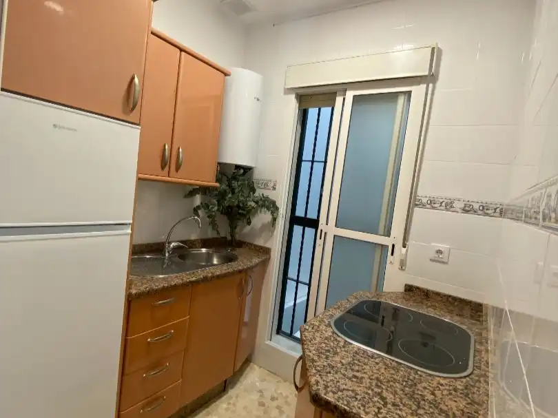 Pis de lloguer a Calle Pureza, 70, Triana Casco Antiguo Cuina de Pis de lloguer en Sevilla amb Aire condicionat, Calefacció i Moblat