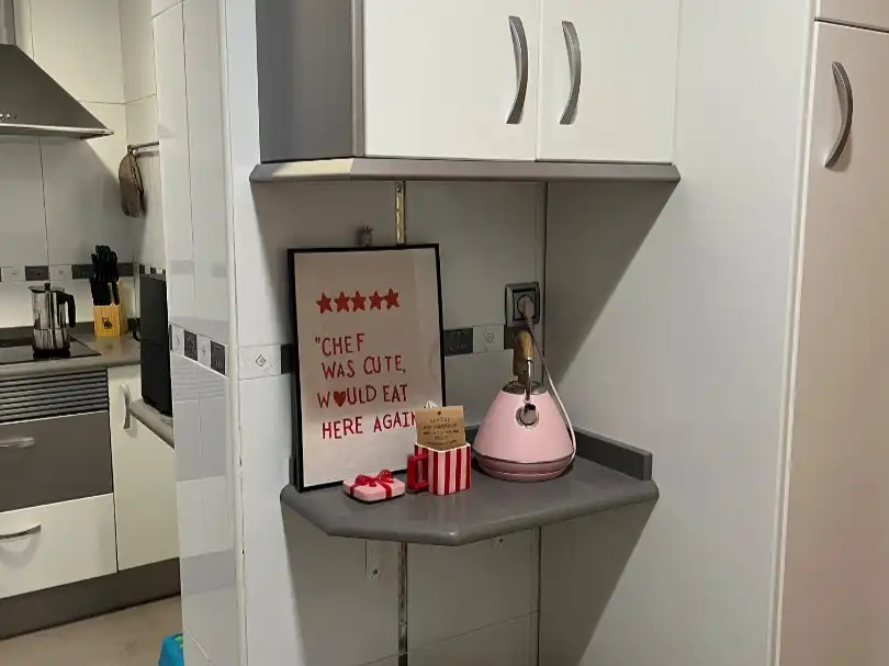 Küche von Wohnung zur Miete in Madrid mit Heizung, Parkett und Möbliert