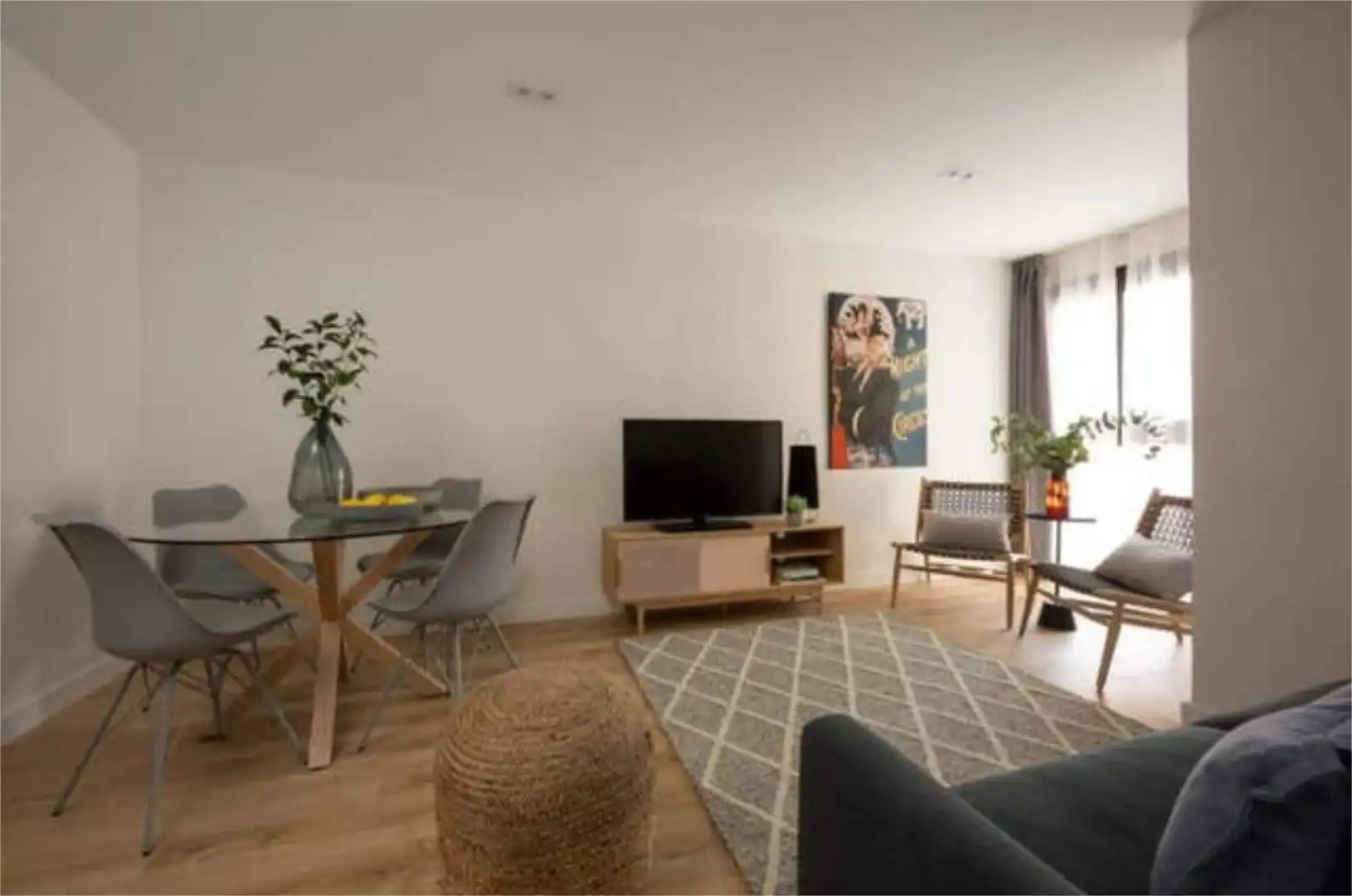 Flat for rent in Centro Histórico Living room of Flat for rent in Málaga with Heating, Private garden and Terrace