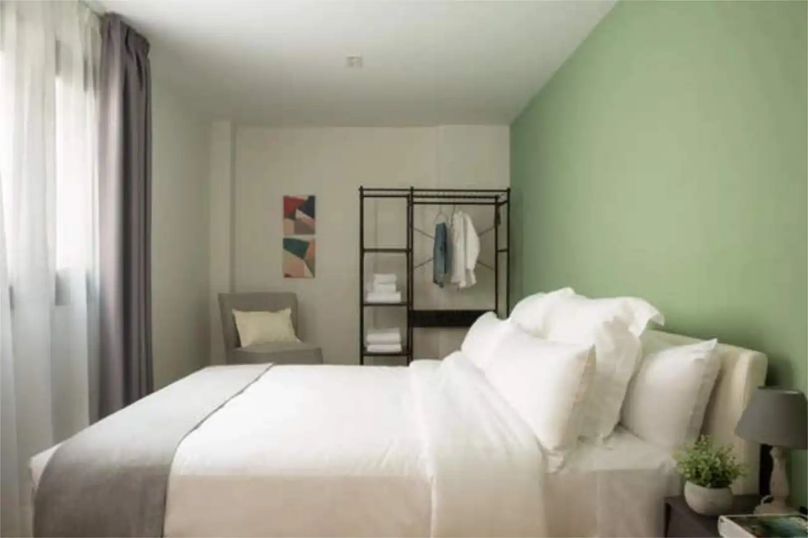 Flat for rent in Centro Histórico Bedroom of Flat for rent in Málaga with Heating, Private garden and Terrace