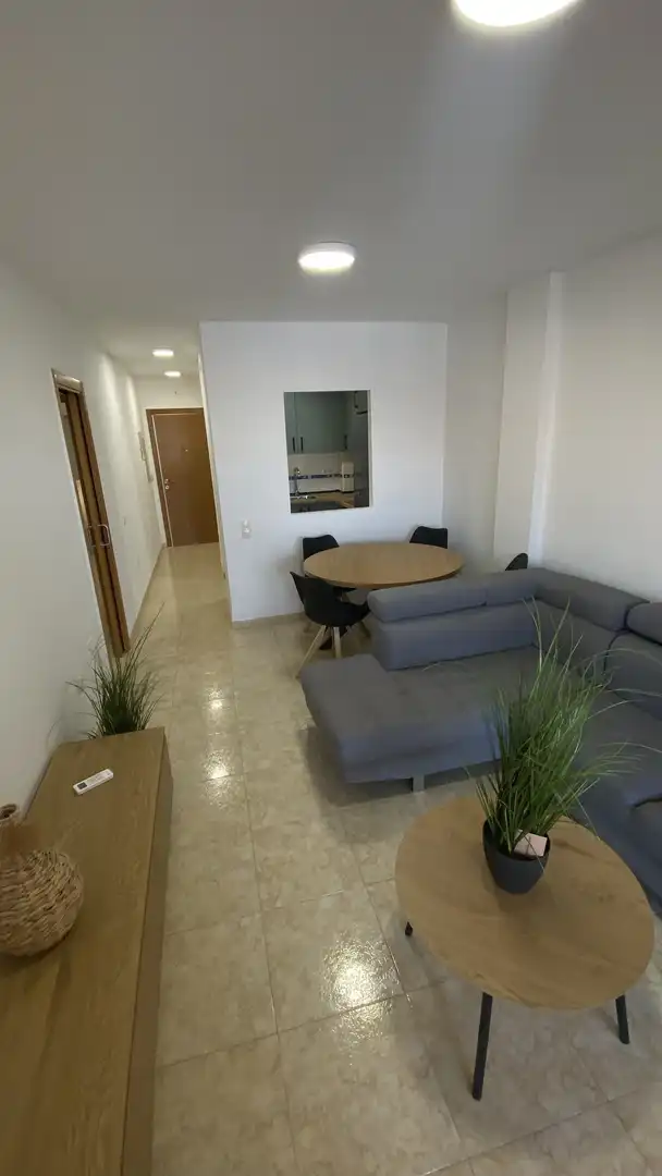 Flat for rent in Calle Miguel Rueda, 64, Aguadulce Norte Living room of Flat for rent in Roquetas de Mar with Air Conditioner, Heating and Private garden