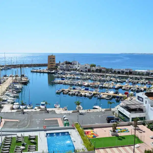 Flat for rent in Calle Miguel Rueda, 64, Aguadulce Norte Exterior view of Flat for rent in Roquetas de Mar with Air Conditioner, Heating and Private garden