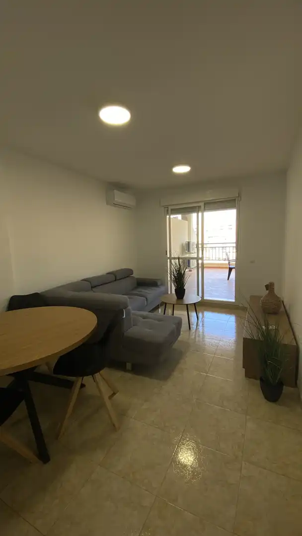 Flat for rent in Calle Miguel Rueda, 64, Aguadulce Norte Living room of Flat for rent in Roquetas de Mar with Air Conditioner, Heating and Private garden