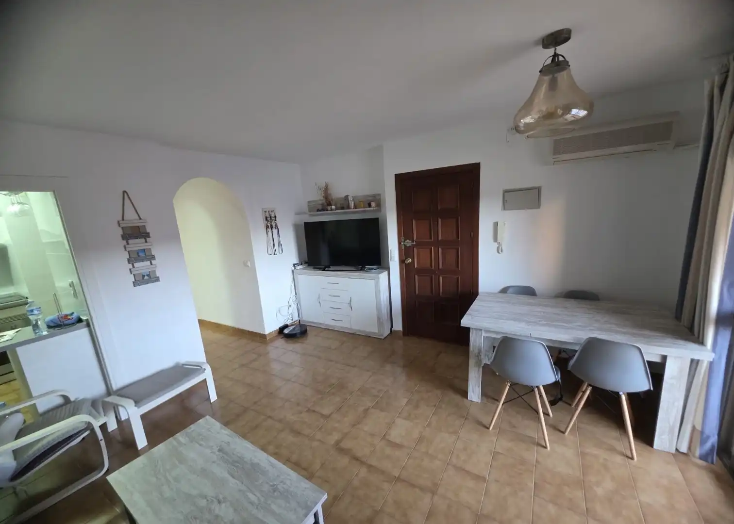 Dining room of Flat for rent in La Manga del Mar Menor  with Air Conditioner, Furnished and Oven