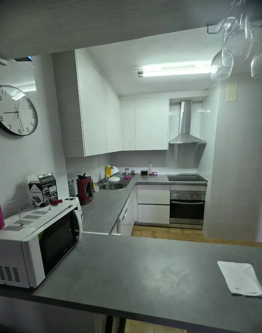 Kitchen of Flat for rent in La Manga del Mar Menor  with Air Conditioner, Furnished and Oven
