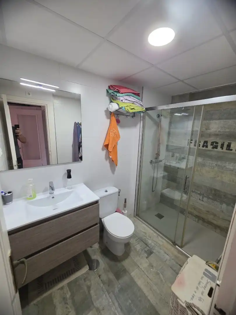 Bathroom of Flat for rent in La Manga del Mar Menor  with Air Conditioner, Furnished and Oven