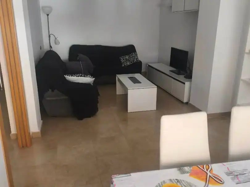 Living room of Flat for rent in Almería  with Air Conditioner, Heating and Furnished