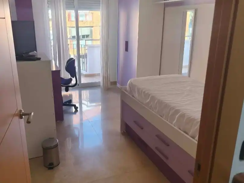 Bedroom of Flat for rent in Almería  with Air Conditioner, Heating and Furnished