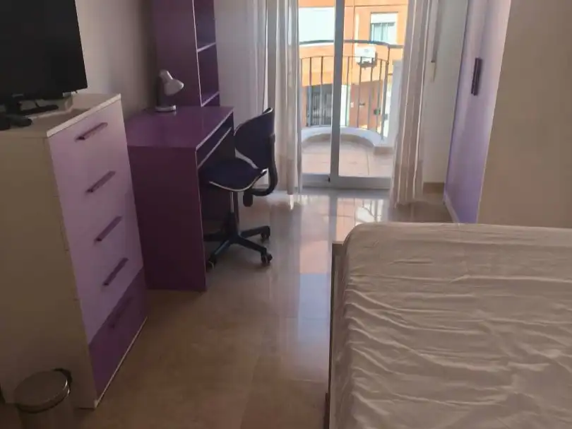 Bedroom of Flat for rent in Almería  with Air Conditioner, Heating and Furnished