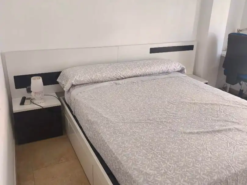 Bedroom of Flat for rent in Almería  with Air Conditioner, Heating and Furnished