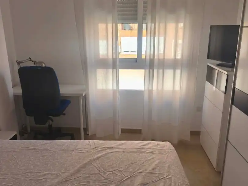 Bedroom of Flat for rent in Almería  with Air Conditioner, Heating and Furnished