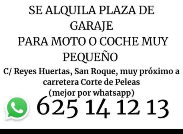 Garaje en Alquiler en Las Vaguadas