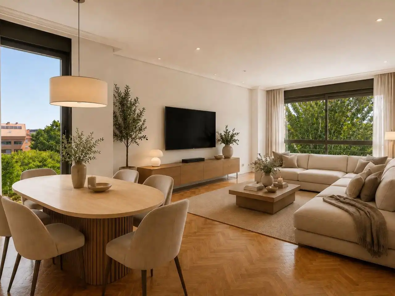 Ático en venta en Calle Camilo José Cela, 10, Parque Empresarial Sala de estar de Ático en venta en Las Rozas de Madrid con Aire acondicionado, Terraza y Piscina