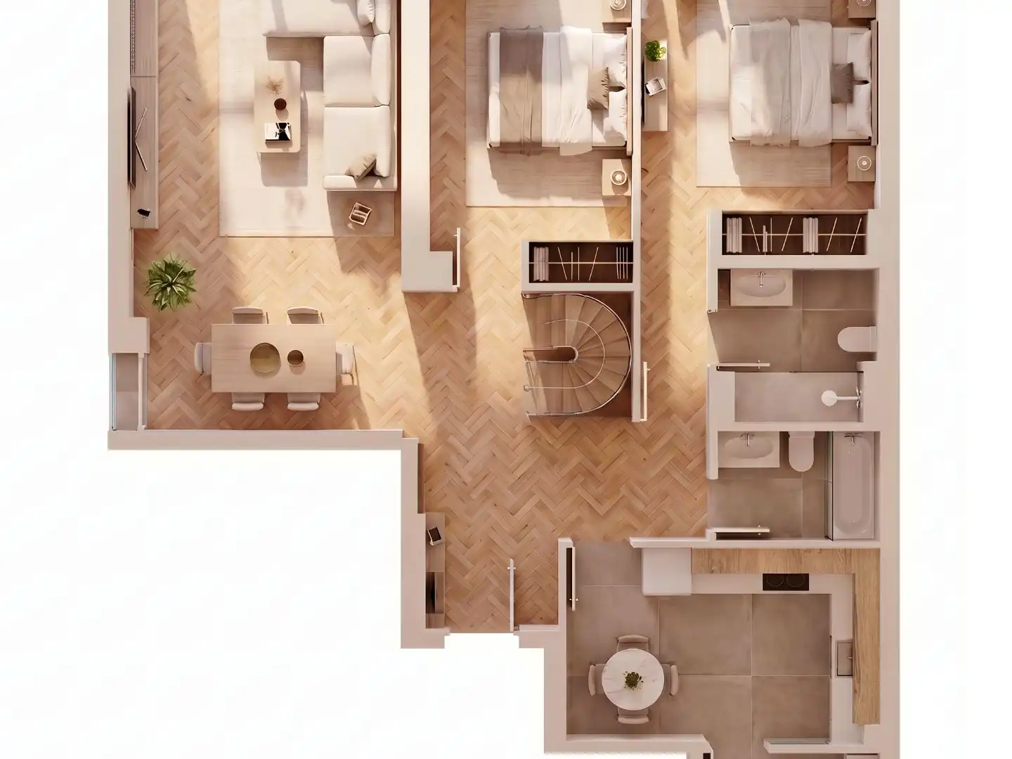 Ático en venta en Calle Camilo José Cela, 10, Parque Empresarial Ático en venta en Las Rozas de Madrid con Aire acondicionado, Terraza y Piscina