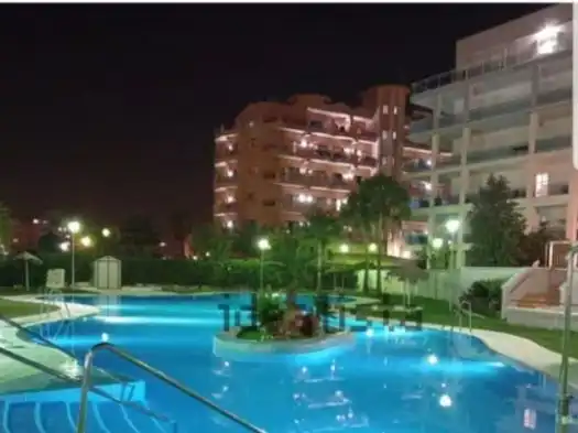 Flat for rent in Calle Mónaco R, 1, Las Salinas Swimming pool of Flat for rent in Roquetas de Mar with Air Conditioner, Heating and Private garden