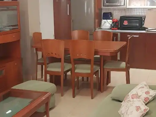 Flat for rent in Calle Mónaco R, 1, Las Salinas Dining room of Flat for rent in Roquetas de Mar with Air Conditioner, Heating and Private garden