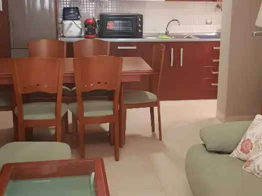 Flat for rent in Calle Mónaco R, 1, Las Salinas Dining room of Flat for rent in Roquetas de Mar with Air Conditioner, Heating and Private garden