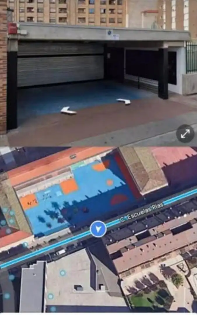 Vista exterior de Garaje de alquiler en  Logroño