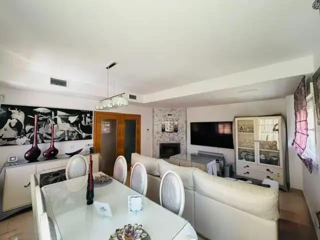 Dining room of Houses for sale in Aljaraque  with Air Conditioner, Heating and Private garden