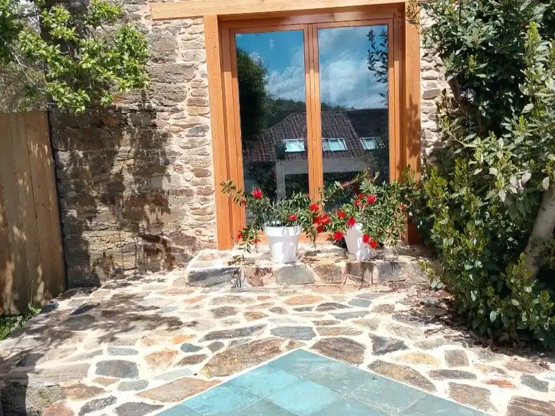 Finca rústica en venta en Santa María de Ordás Terraza de Finca rústica en venta en Santa María de Ordás con Calefacción, Jardín privado y Parquet