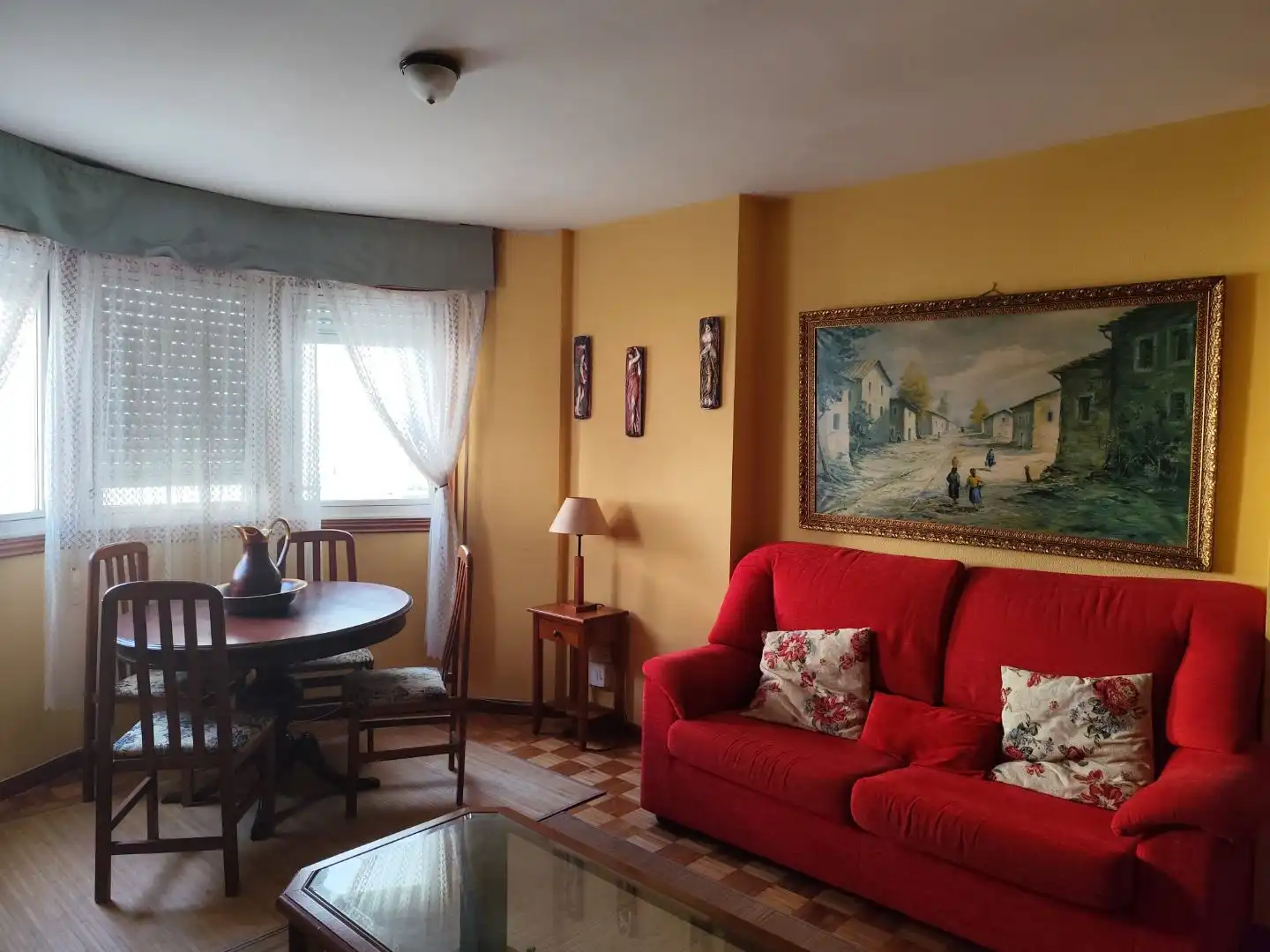 Apartamento de alquiler en Rúa de Extremadura, Casablanca - Calvario Sala de estar de Apartamento de alquiler en Vigo con Calefacción, Parquet y Amueblado
