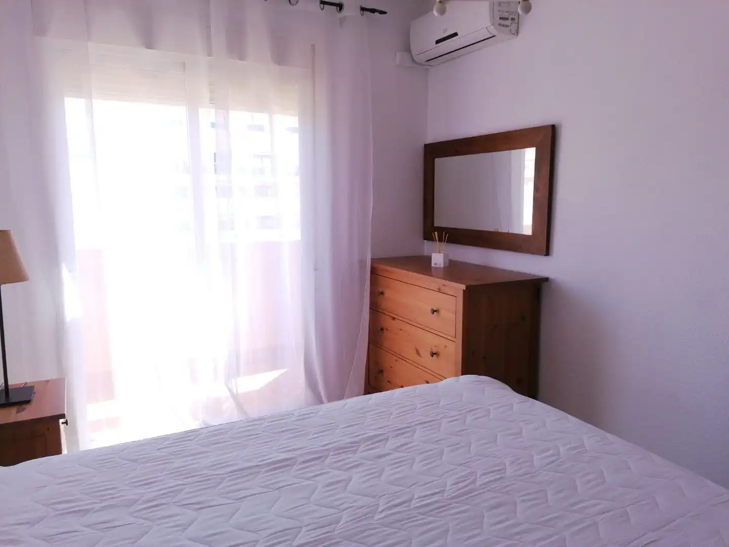 Flat for rent in Avenida Reino de España, 31, Las Salinas Bedroom of Flat for rent in Roquetas de Mar with Air Conditioner, Heating and Parquet flooring