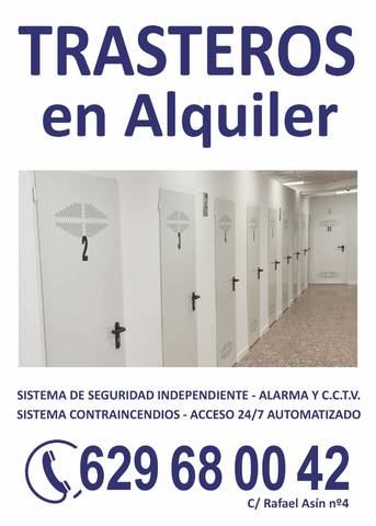 Trastero en Alquiler en Calle de Rafael Asín, 9 en Campoamor