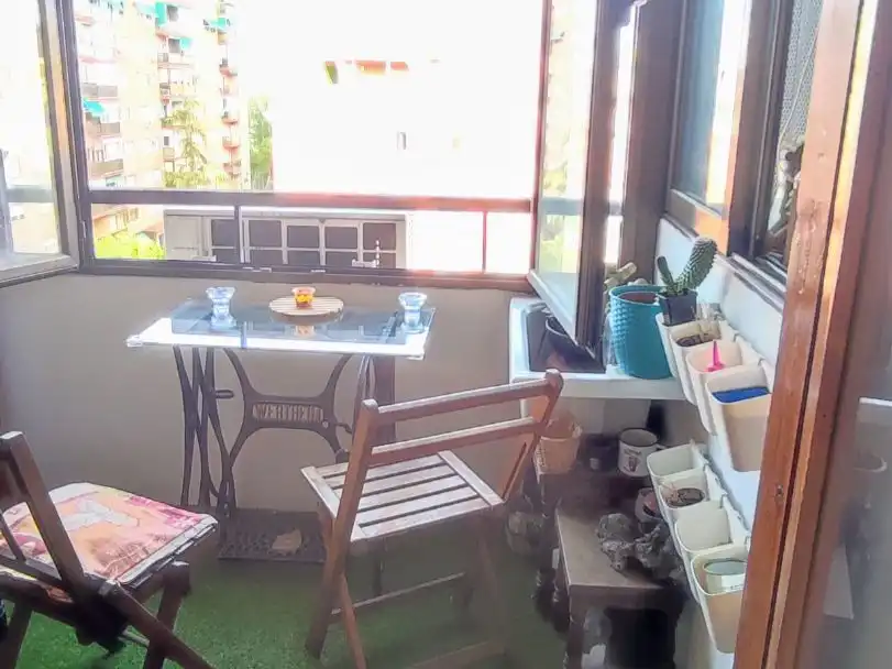 Balcony of Flat for rent in  Madrid Capital  with Air Conditioner and Terrace