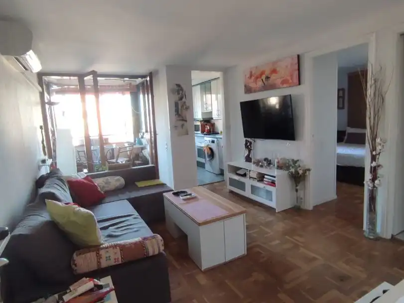 Living room of Flat for rent in  Madrid Capital  with Air Conditioner and Terrace