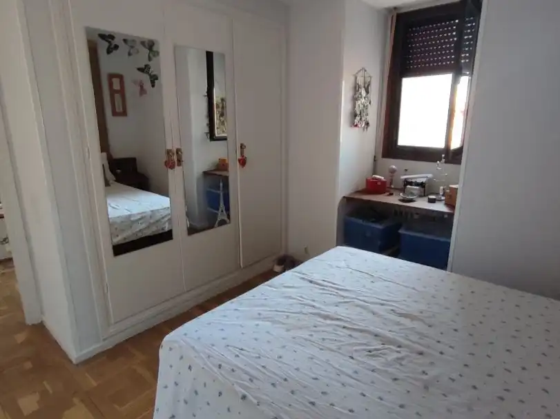 Bedroom of Flat for rent in  Madrid Capital  with Air Conditioner and Terrace