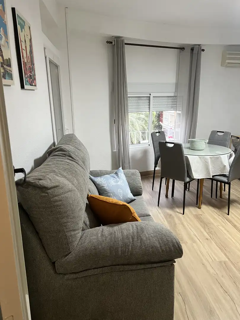 Room in Paseo Virgen del Rocío, El Valle - Universidad Living room of Flat for share in Jaén with Air Conditioner, Parquet flooring and Furnished