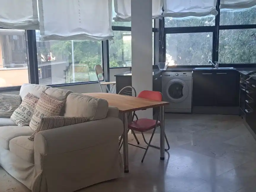 Piso de alquiler en Carrer de Sant Joan d'en Coll, 22, Fonts dels Capellans - Sagrada Família Sala de estar de Piso de alquiler en Manresa con Aire acondicionado, Calefacción y Jardín privado
