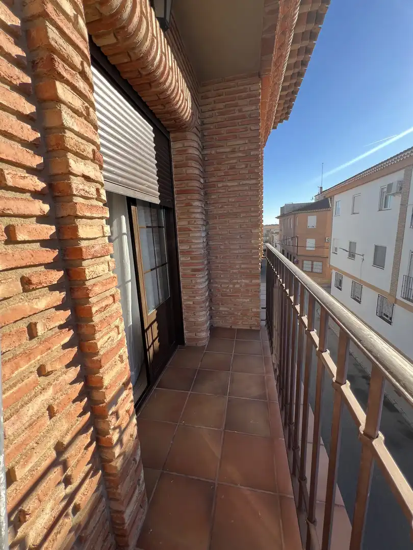 Balcony of Flat for rent in Villarrobledo  with Air Conditioner, Heating and Furnished