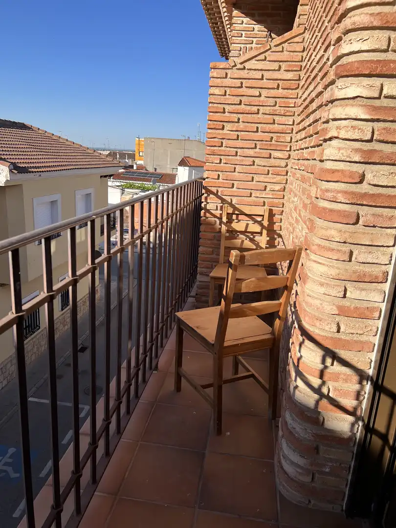 Balcony of Flat for rent in Villarrobledo  with Air Conditioner, Heating and Furnished