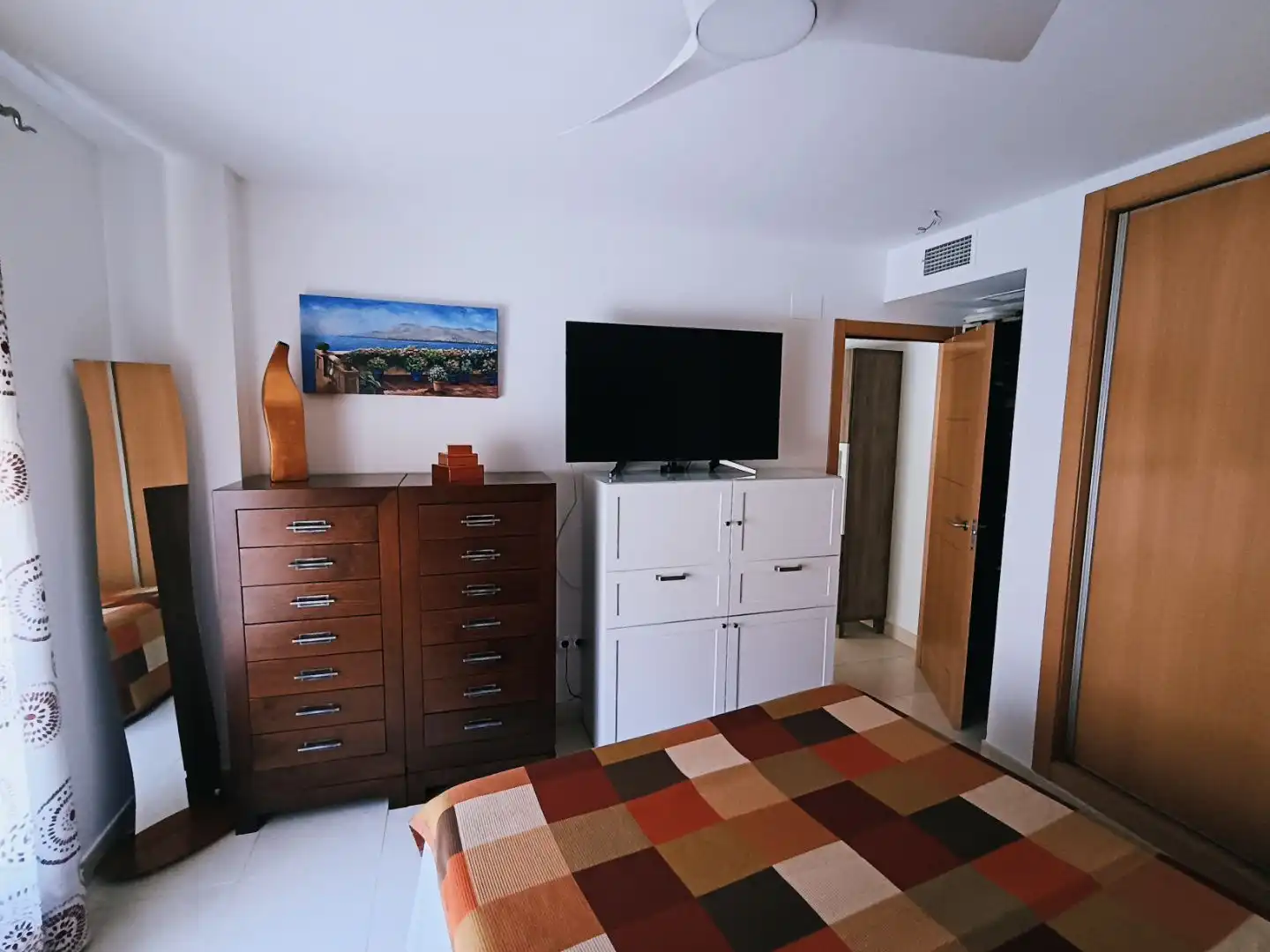 Flat for sale in Calle Martínez Maldonado, 18, Los Castillejos - La Trinidad Bedroom of Flat for sale in Málaga Capital with Air Conditioner