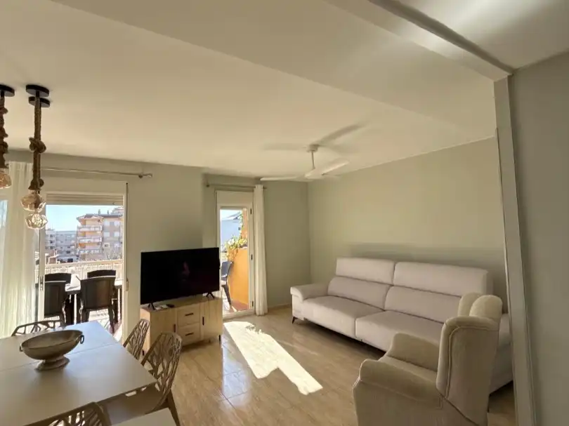 Flat for rent in Plaça de les Barraques, 1, Miramar Living room of Flat for rent in Miramar with Air Conditioner, Heating and Terrace