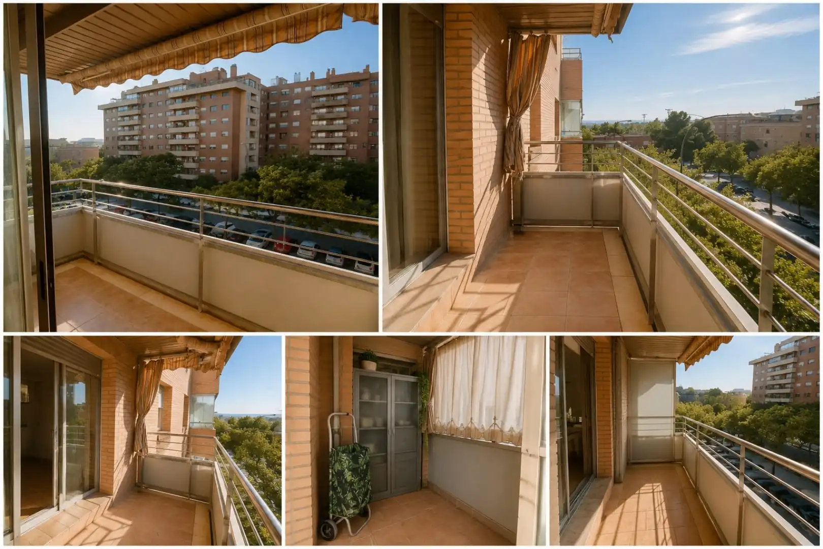 Balcony of Flat for sale in  Zaragoza Capital  with Air Conditioner, Terrace and Balcony