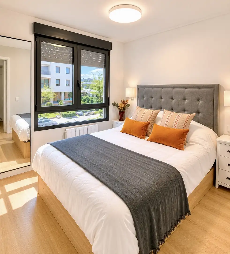 Schlafzimmer von Wohnung zum Verkauf in  Madrid Capital mit Klimaanlage und Schwimmbad