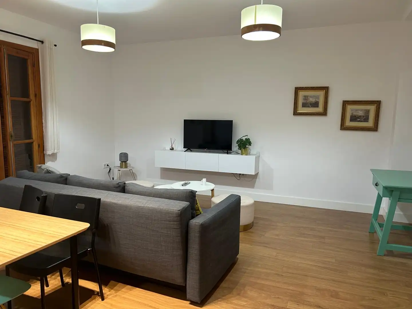 Wohnzimmer von Wohnung zum Verkauf in Aznalcóllar mit Klimaanlage, Parkett und Terrasse